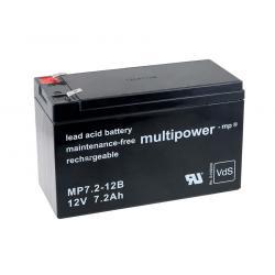 Powery Baterie MP7,2-12B VdS kompatibilní s YUASA NP7-12L - 7,2Ah Lead-Acid 12V - neoriginální