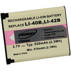 Powery Baterie Olympus µ-7050 620mAh Li-Ion 3,7V - neoriginální