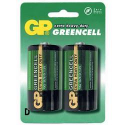 GP Greencell Velký monočlánek LR20 2ks v balení - zinek-chlorid - originální